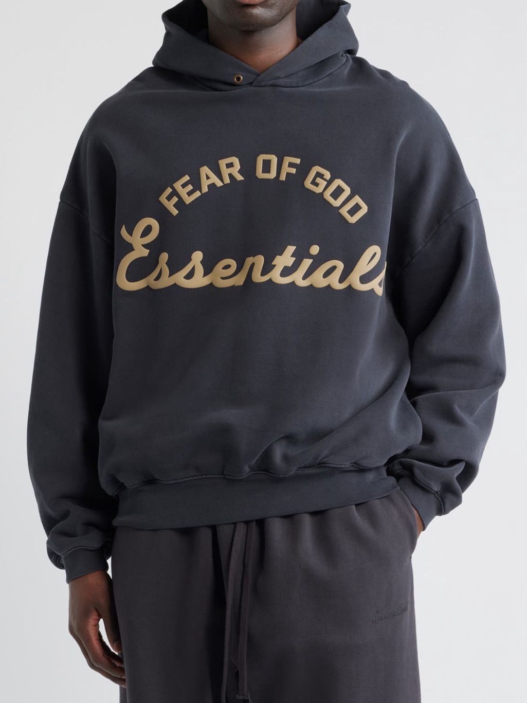 Fear Of God Essentials 90’s Fit Training Logo Hoodie